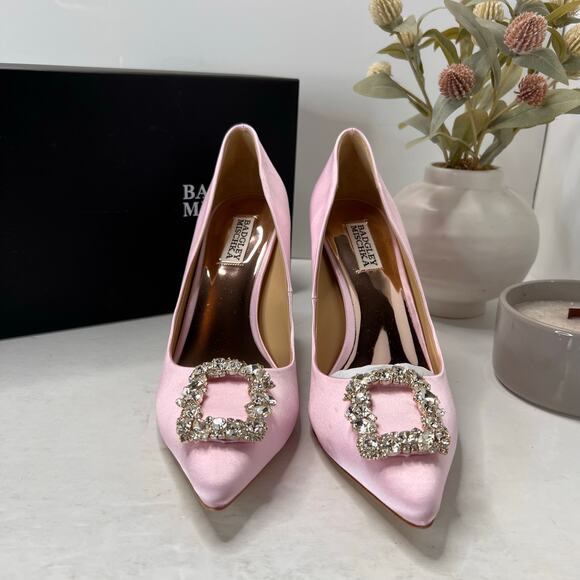 Badgley Mischka Cher Pointed Toe Stiletto Heel Blossm MP5233 Women's 9.5 - Picture 3 of 11